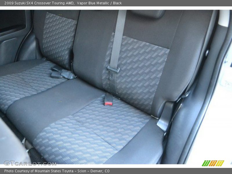 Vapor Blue Metallic / Black 2009 Suzuki SX4 Crossover Touring AWD