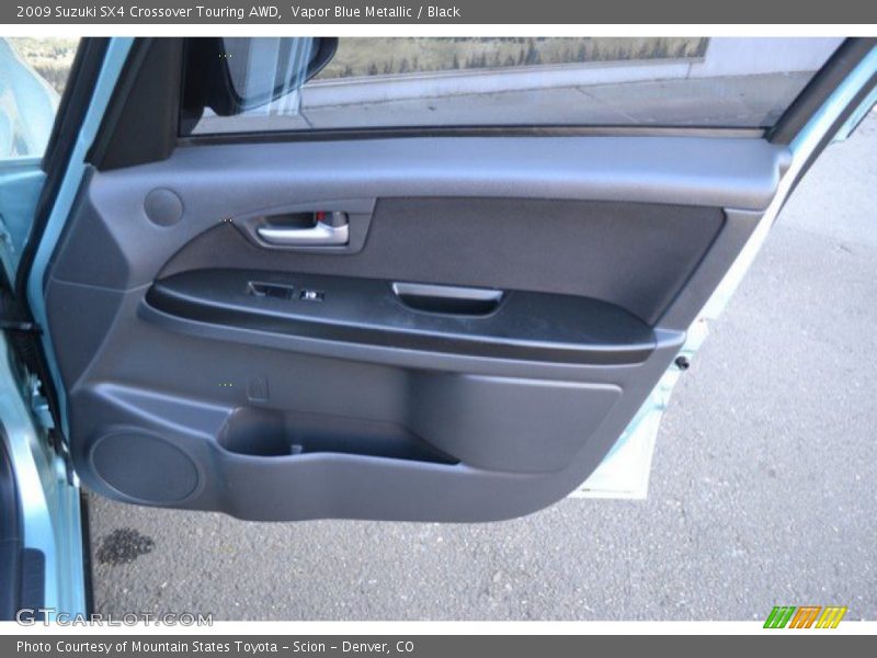 Vapor Blue Metallic / Black 2009 Suzuki SX4 Crossover Touring AWD