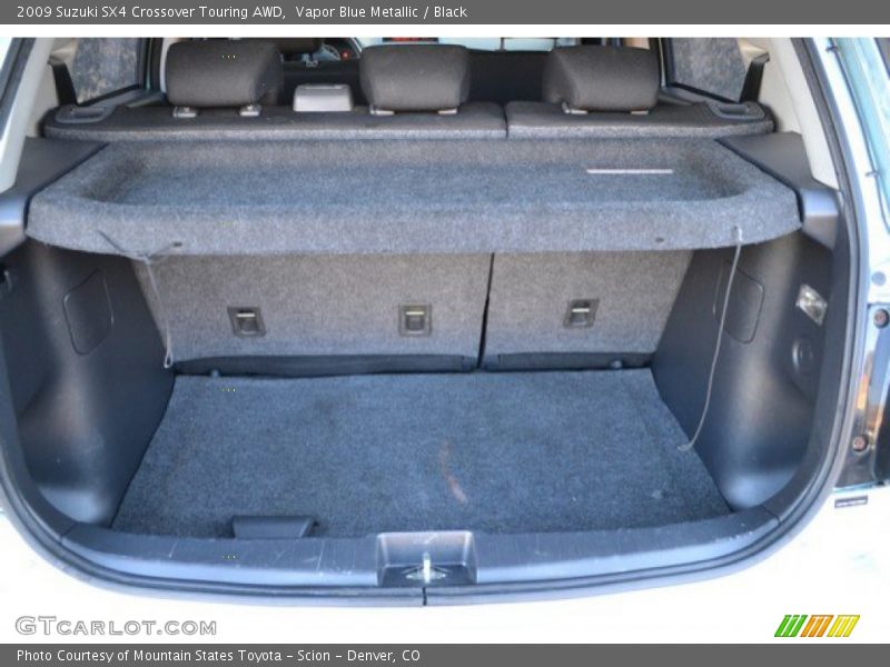 Vapor Blue Metallic / Black 2009 Suzuki SX4 Crossover Touring AWD