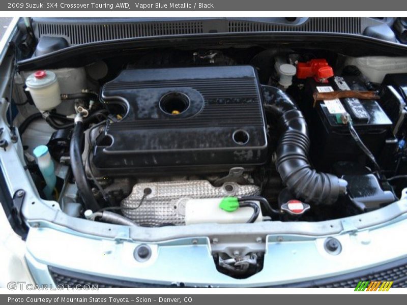 Vapor Blue Metallic / Black 2009 Suzuki SX4 Crossover Touring AWD
