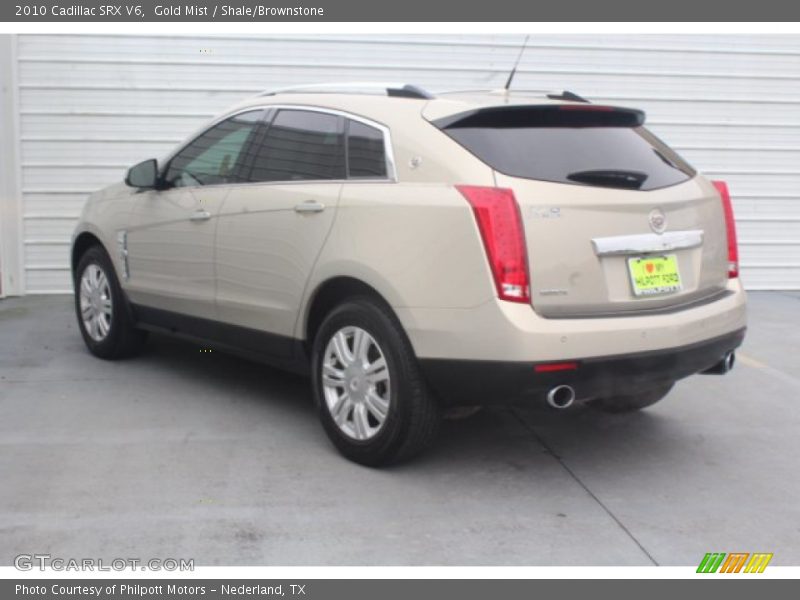 Gold Mist / Shale/Brownstone 2010 Cadillac SRX V6