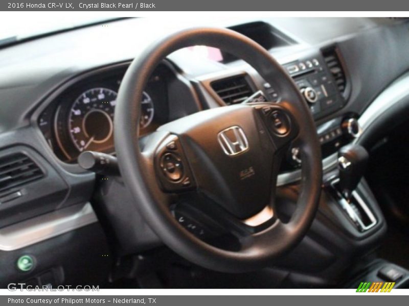 Crystal Black Pearl / Black 2016 Honda CR-V LX