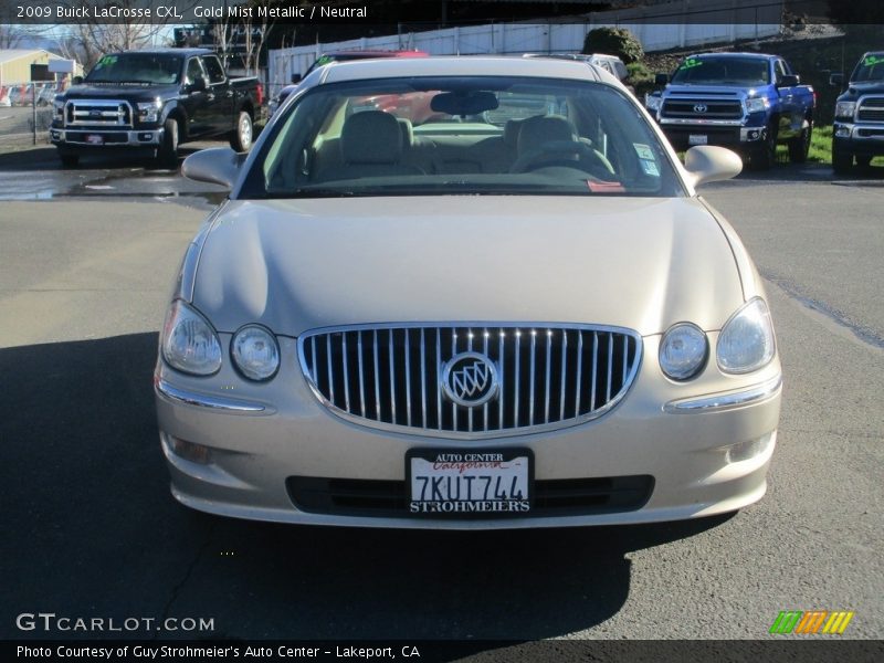 Gold Mist Metallic / Neutral 2009 Buick LaCrosse CXL