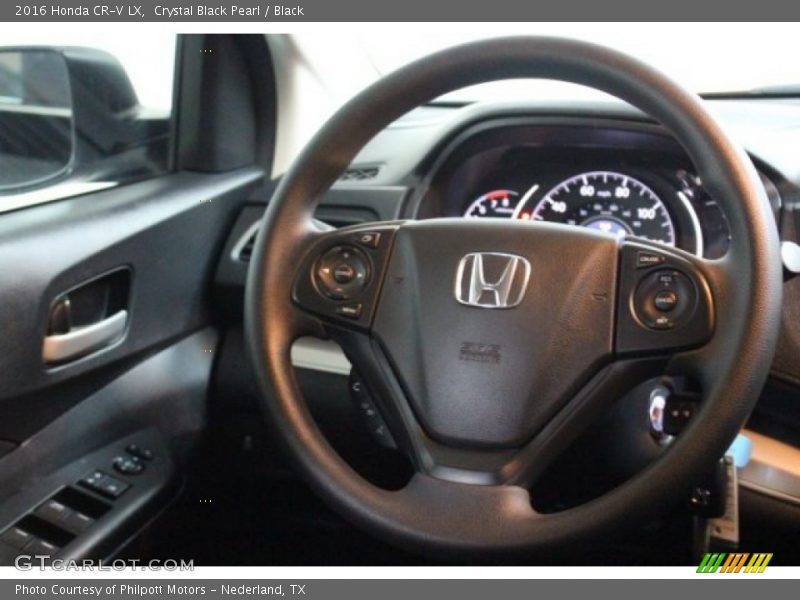Crystal Black Pearl / Black 2016 Honda CR-V LX