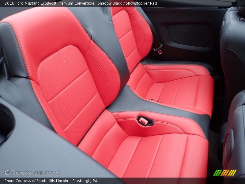 Rear Seat of 2018 Mustang EcoBoost Premium Convertible