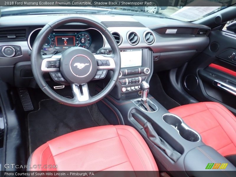  2018 Mustang EcoBoost Premium Convertible Showstopper Red Interior
