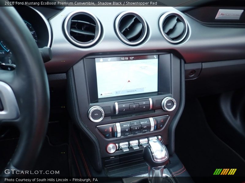 Controls of 2018 Mustang EcoBoost Premium Convertible