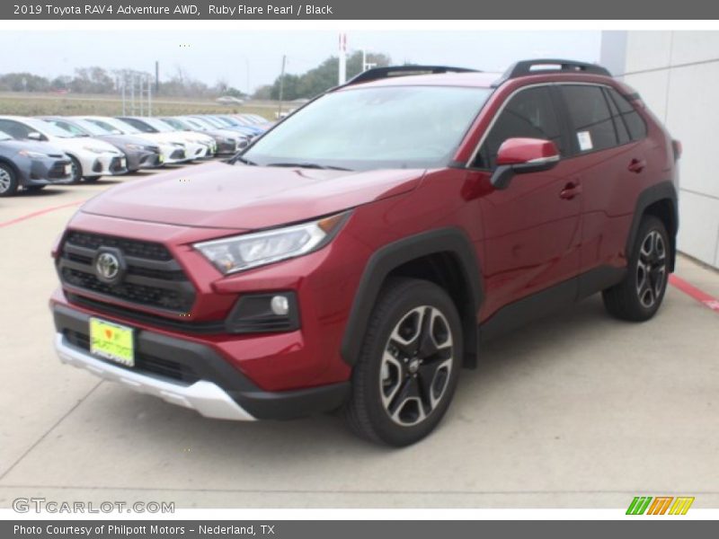 Ruby Flare Pearl / Black 2019 Toyota RAV4 Adventure AWD