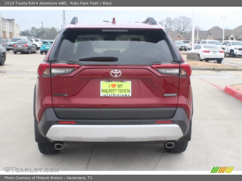 Ruby Flare Pearl / Black 2019 Toyota RAV4 Adventure AWD