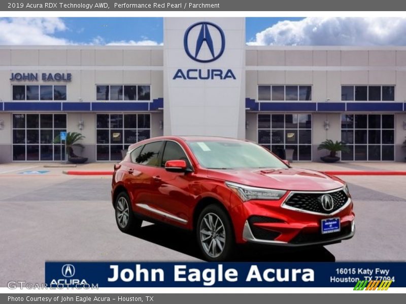 Performance Red Pearl / Parchment 2019 Acura RDX Technology AWD