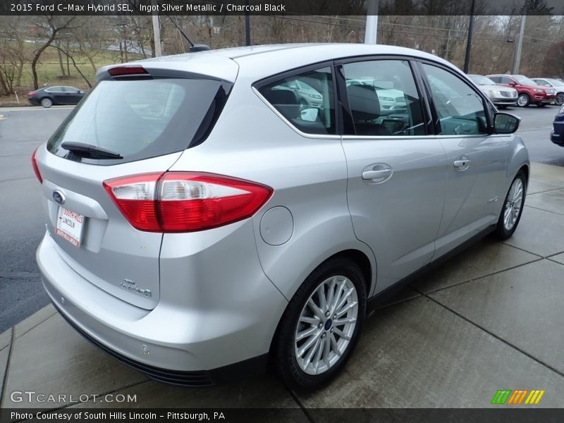 Ingot Silver Metallic / Charcoal Black 2015 Ford C-Max Hybrid SEL