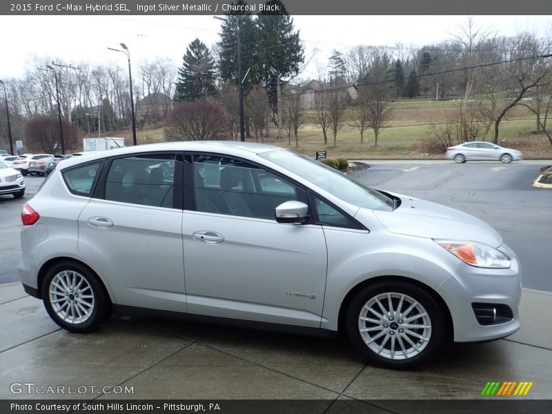 Ingot Silver Metallic / Charcoal Black 2015 Ford C-Max Hybrid SEL