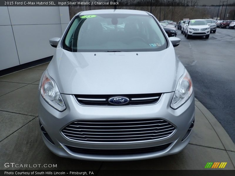 Ingot Silver Metallic / Charcoal Black 2015 Ford C-Max Hybrid SEL