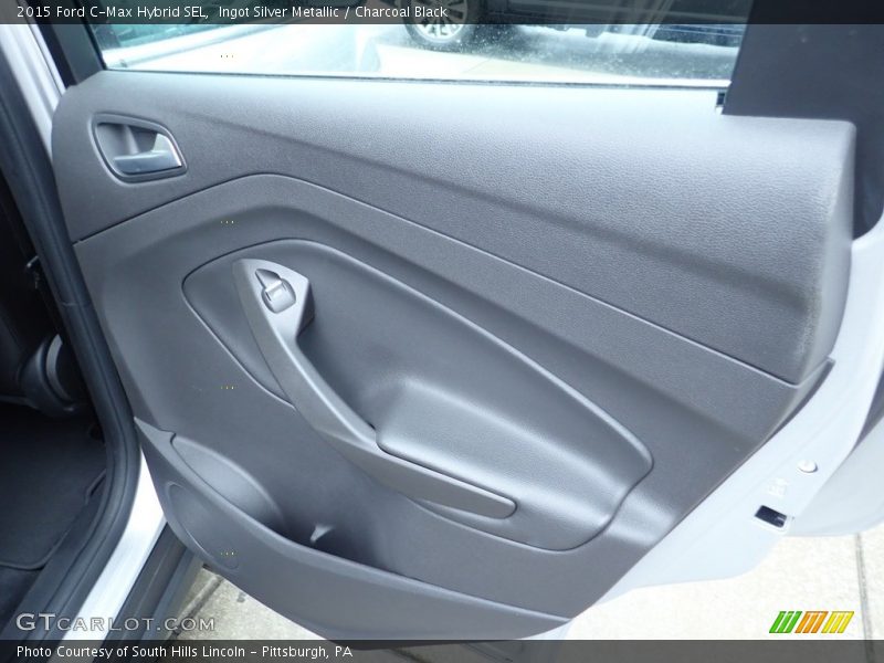 Ingot Silver Metallic / Charcoal Black 2015 Ford C-Max Hybrid SEL