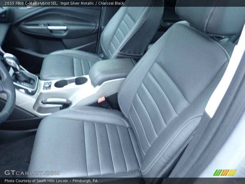 Ingot Silver Metallic / Charcoal Black 2015 Ford C-Max Hybrid SEL