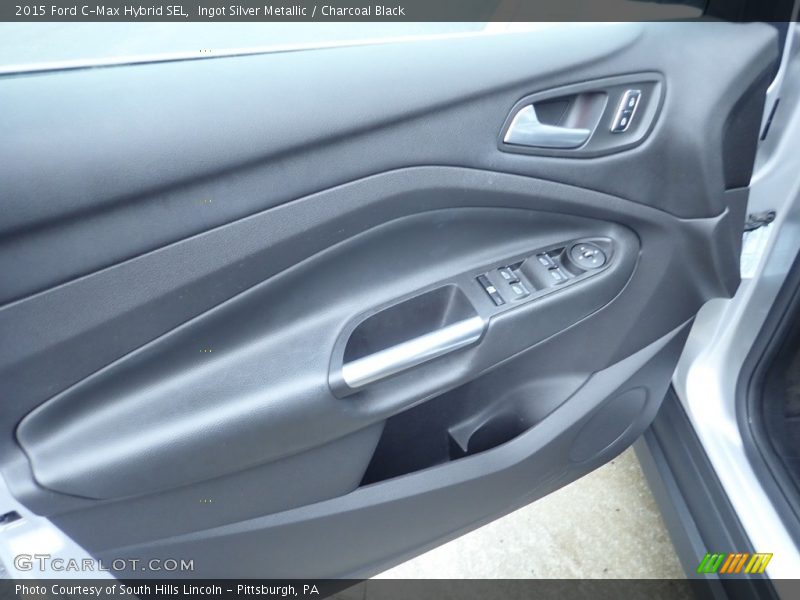 Ingot Silver Metallic / Charcoal Black 2015 Ford C-Max Hybrid SEL