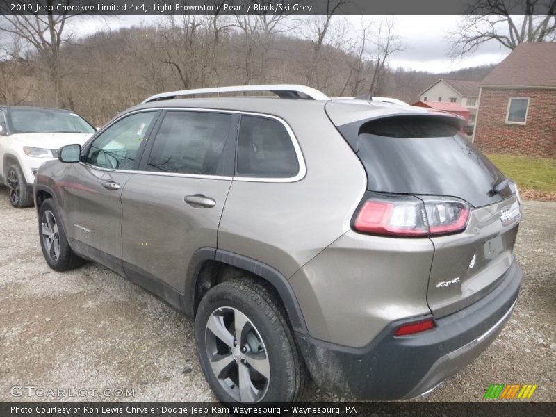 Light Brownstone Pearl / Black/Ski Grey 2019 Jeep Cherokee Limited 4x4