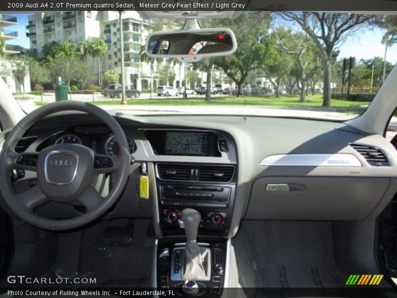 Meteor Grey Pearl Effect / Light Grey 2009 Audi A4 2.0T Premium quattro Sedan