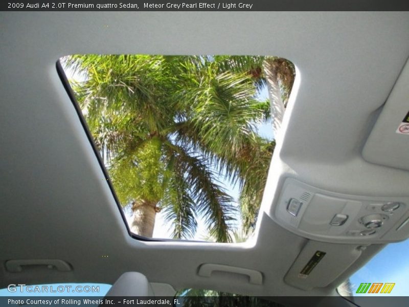 Meteor Grey Pearl Effect / Light Grey 2009 Audi A4 2.0T Premium quattro Sedan