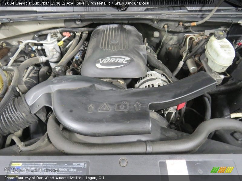Silver Birch Metallic / Gray/Dark Charcoal 2004 Chevrolet Suburban 1500 LS 4x4