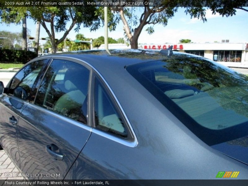 Meteor Grey Pearl Effect / Light Grey 2009 Audi A4 2.0T Premium quattro Sedan