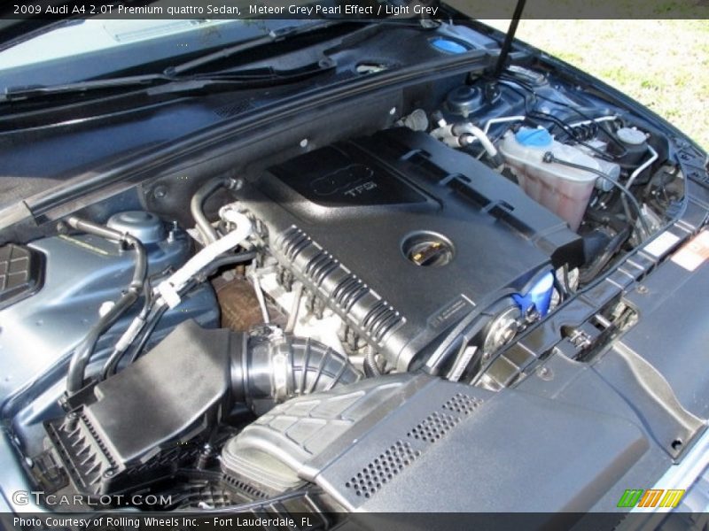 Meteor Grey Pearl Effect / Light Grey 2009 Audi A4 2.0T Premium quattro Sedan