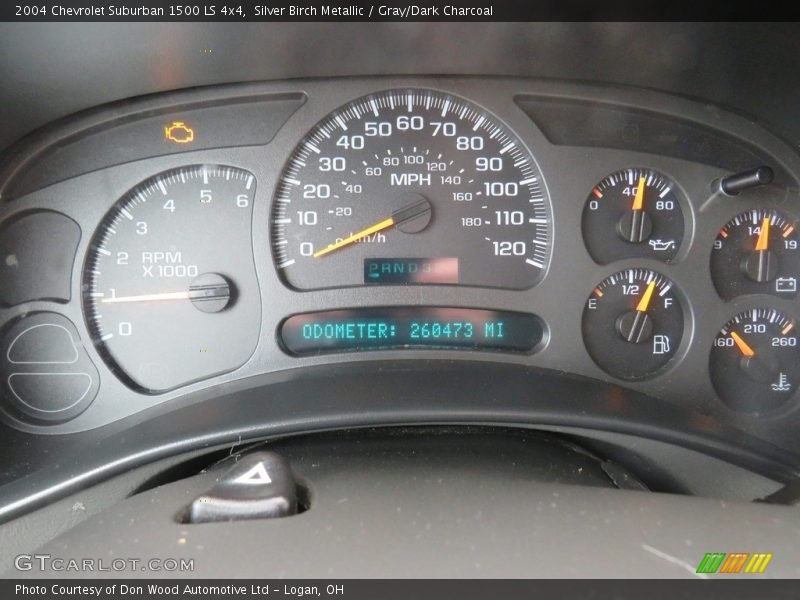 Silver Birch Metallic / Gray/Dark Charcoal 2004 Chevrolet Suburban 1500 LS 4x4