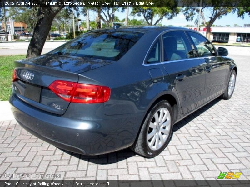 Meteor Grey Pearl Effect / Light Grey 2009 Audi A4 2.0T Premium quattro Sedan