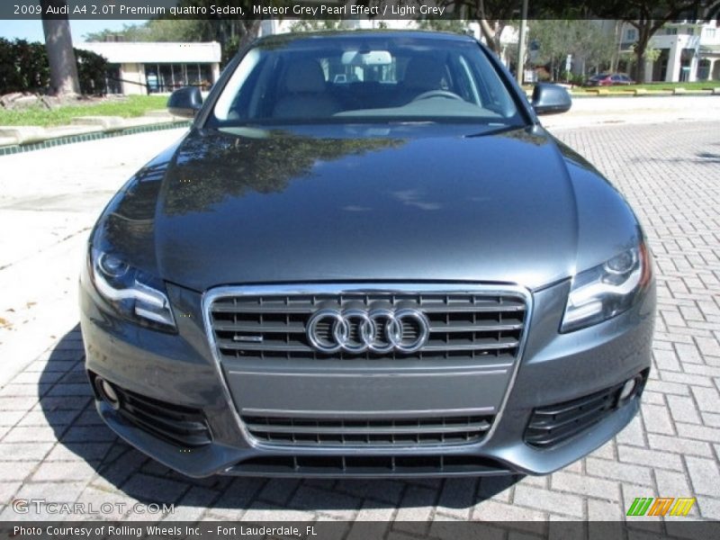 Meteor Grey Pearl Effect / Light Grey 2009 Audi A4 2.0T Premium quattro Sedan