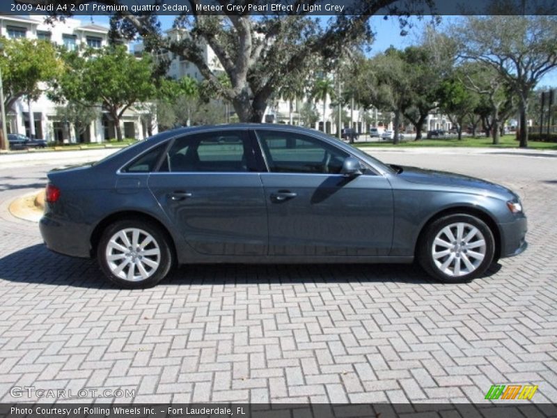 Meteor Grey Pearl Effect / Light Grey 2009 Audi A4 2.0T Premium quattro Sedan