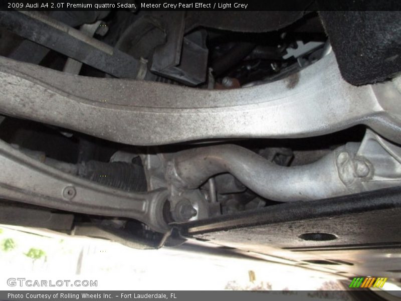 Meteor Grey Pearl Effect / Light Grey 2009 Audi A4 2.0T Premium quattro Sedan