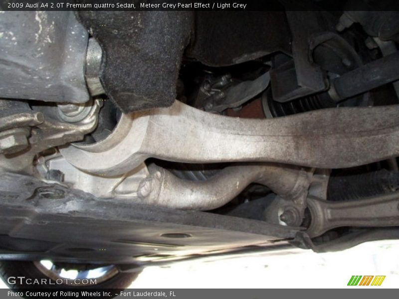 Meteor Grey Pearl Effect / Light Grey 2009 Audi A4 2.0T Premium quattro Sedan