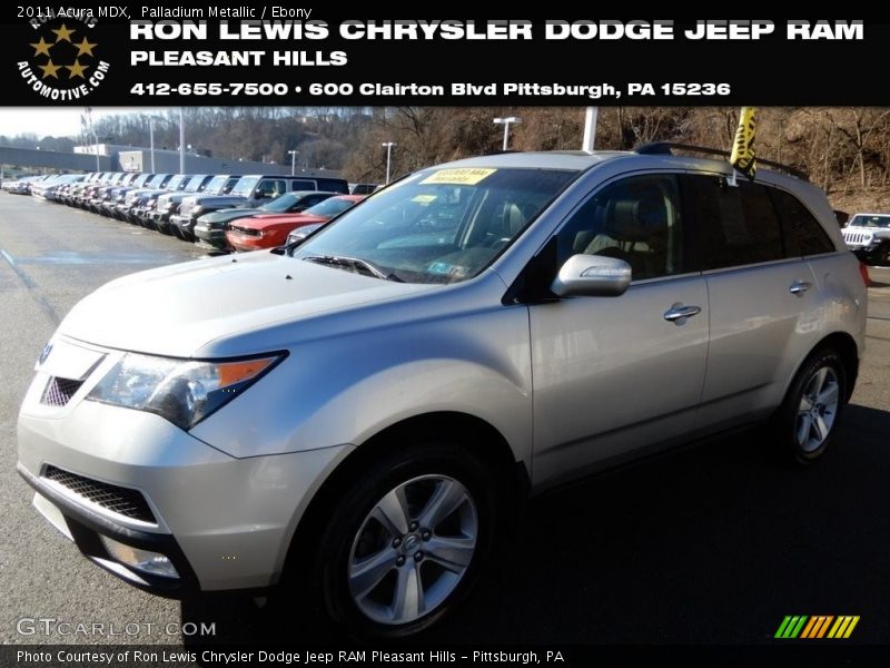 Palladium Metallic / Ebony 2011 Acura MDX