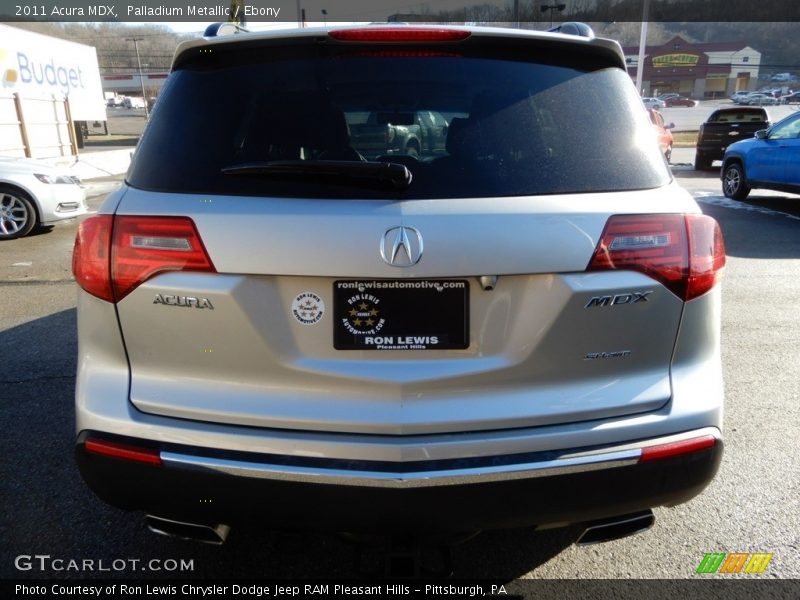 Palladium Metallic / Ebony 2011 Acura MDX