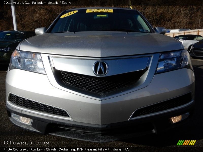 Palladium Metallic / Ebony 2011 Acura MDX