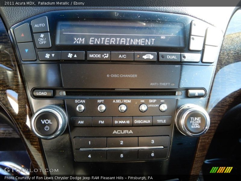 Palladium Metallic / Ebony 2011 Acura MDX