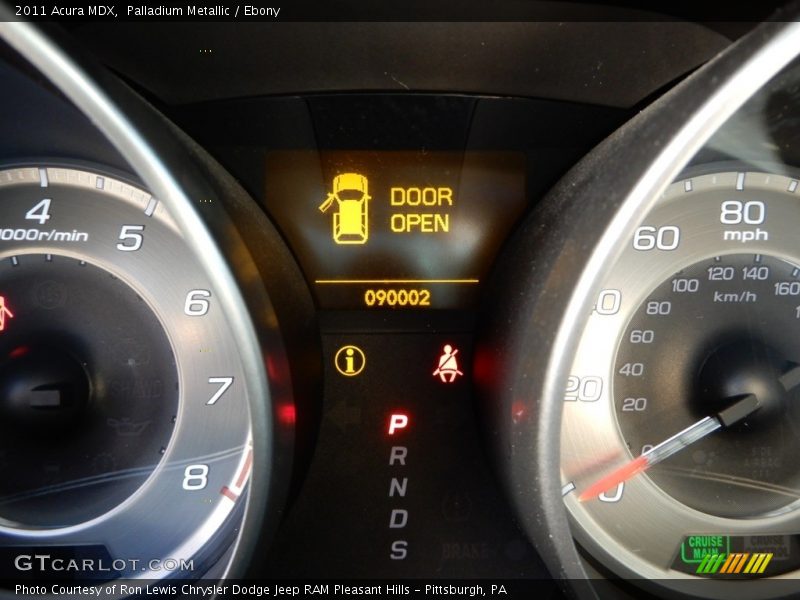 Palladium Metallic / Ebony 2011 Acura MDX