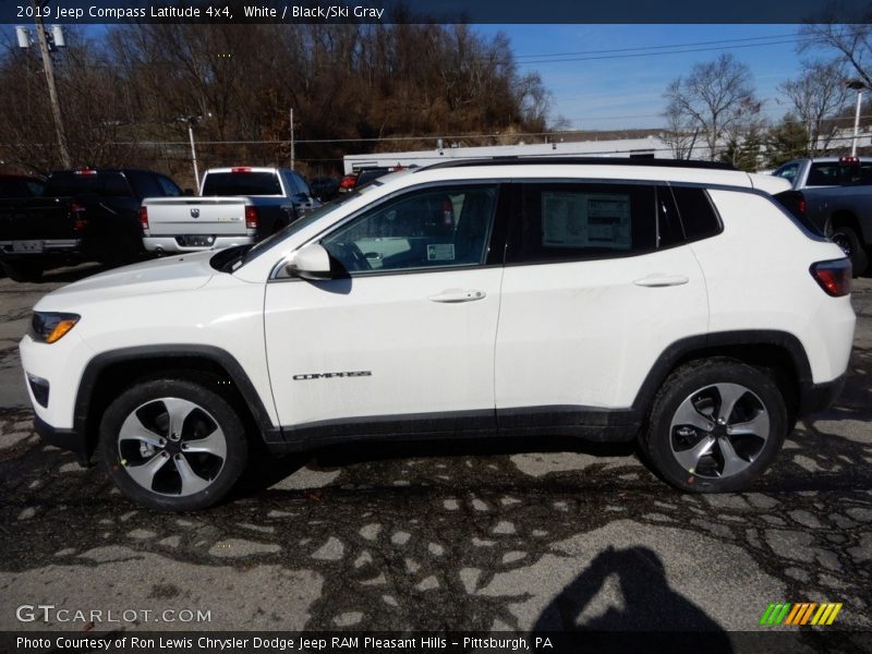 White / Black/Ski Gray 2019 Jeep Compass Latitude 4x4