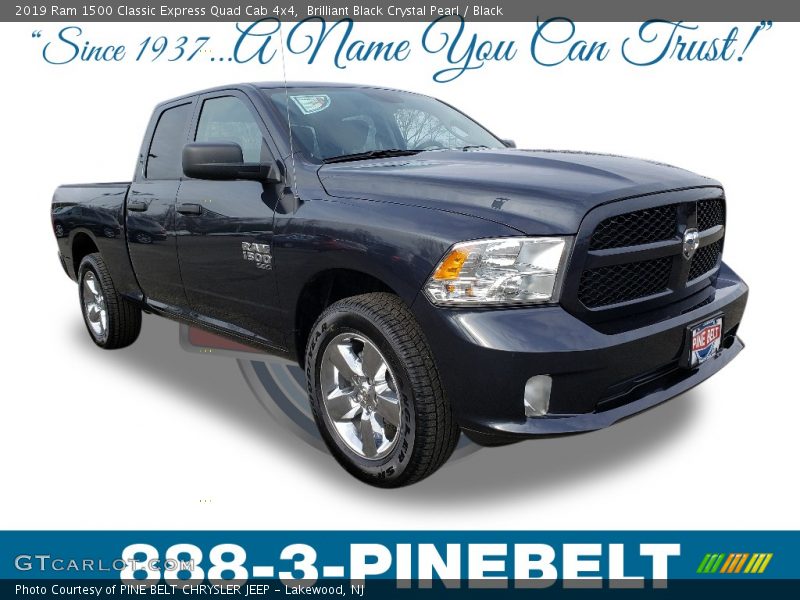 Brilliant Black Crystal Pearl / Black 2019 Ram 1500 Classic Express Quad Cab 4x4