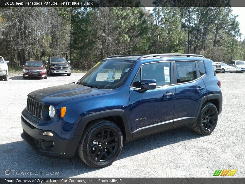 Jetset Blue / Black 2018 Jeep Renegade Altitude