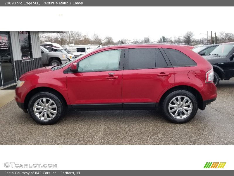 Redfire Metallic / Camel 2009 Ford Edge SEL