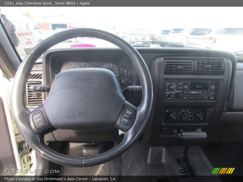 Stone White / Agate 2001 Jeep Cherokee Sport