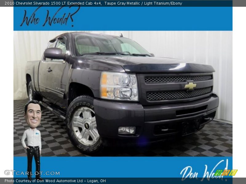 Taupe Gray Metallic / Light Titanium/Ebony 2010 Chevrolet Silverado 1500 LT Extended Cab 4x4