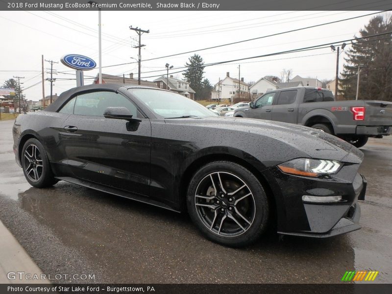 Front 3/4 View of 2018 Mustang EcoBoost Premium Convertible