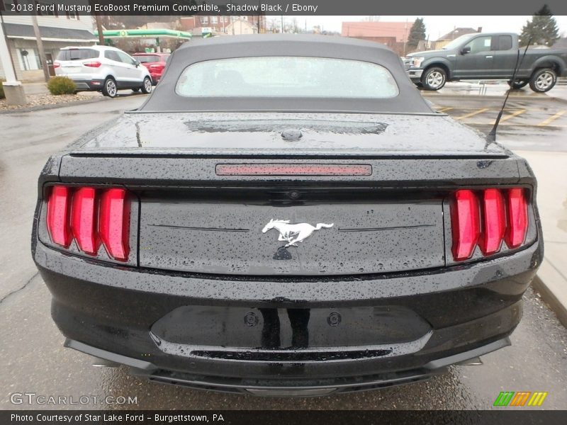 Shadow Black / Ebony 2018 Ford Mustang EcoBoost Premium Convertible