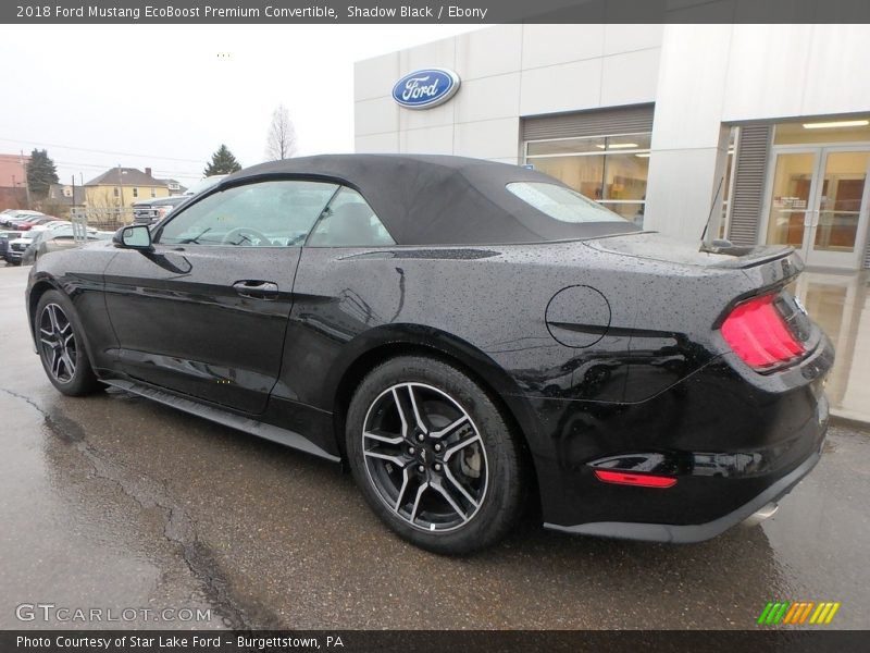 Shadow Black / Ebony 2018 Ford Mustang EcoBoost Premium Convertible