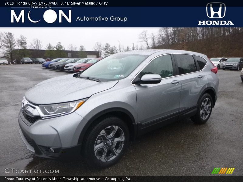 Lunar Silver Metallic / Gray 2019 Honda CR-V EX-L AWD