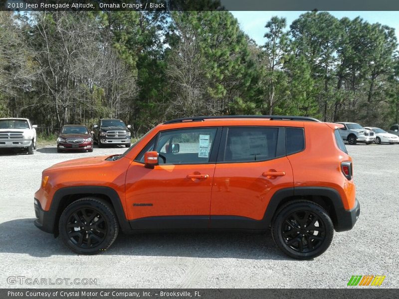 Omaha Orange / Black 2018 Jeep Renegade Altitude