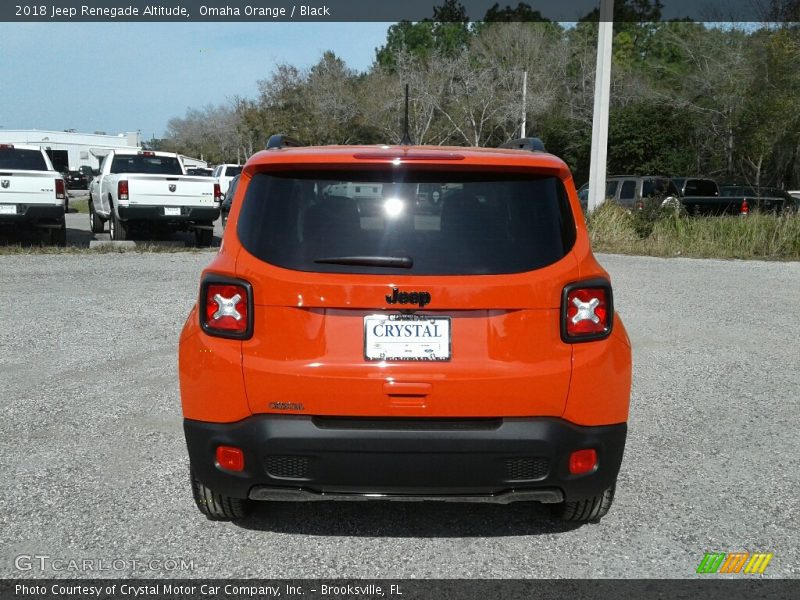 Omaha Orange / Black 2018 Jeep Renegade Altitude