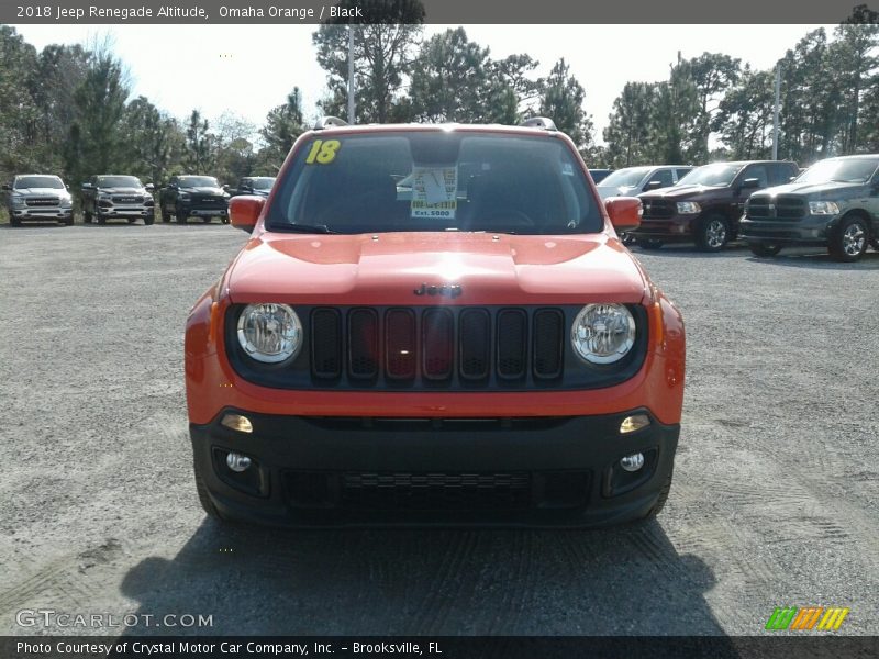 Omaha Orange / Black 2018 Jeep Renegade Altitude